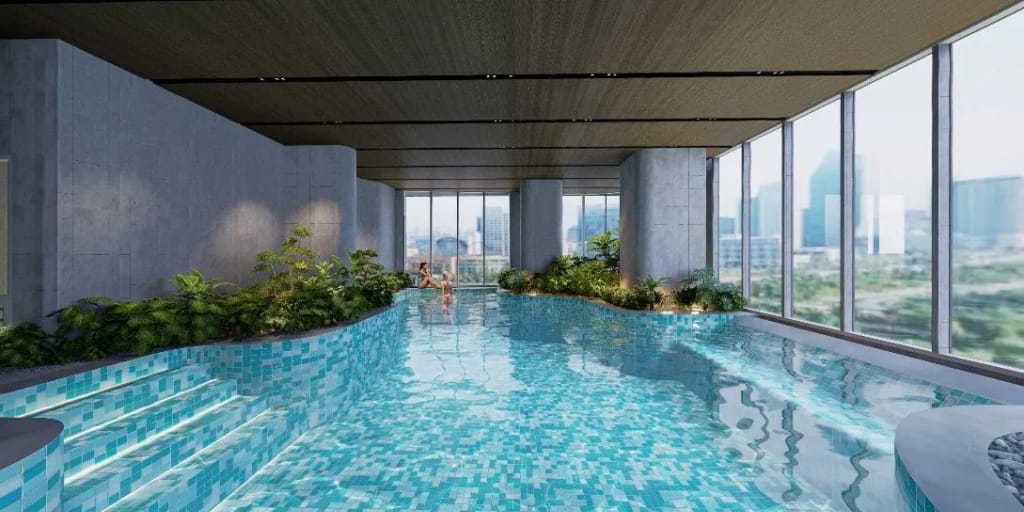 Luxurious Indoor Pool in Vietnam