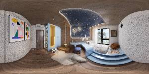 Luxury Master Bedroom with Coastal Sunset View