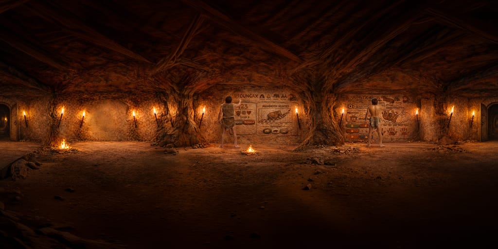 Initial referrance image with Cavemans Painting