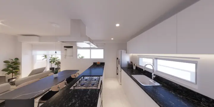 Interior cocina comedor