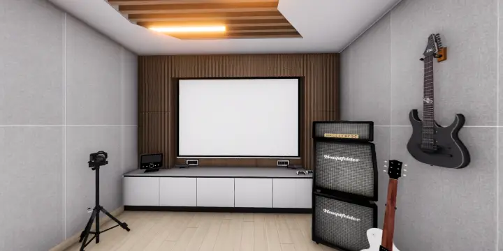 TECH ROOM AND JAMMING ROOM RENDER_3 - Panorama