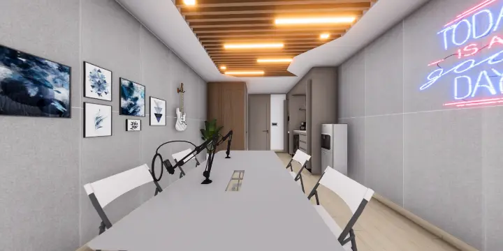 TECH ROOM AND JAMMING ROOM RENDER_6 - Panorama