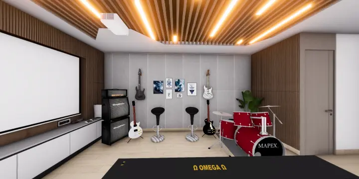 TECH ROOM AND JAMMING ROOM RENDER_7 - Panorama