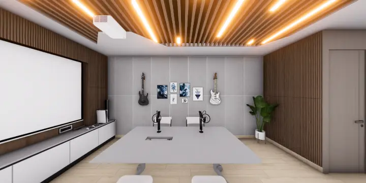 TECH ROOM AND JAMMING ROOM RENDER_10 - Panorama