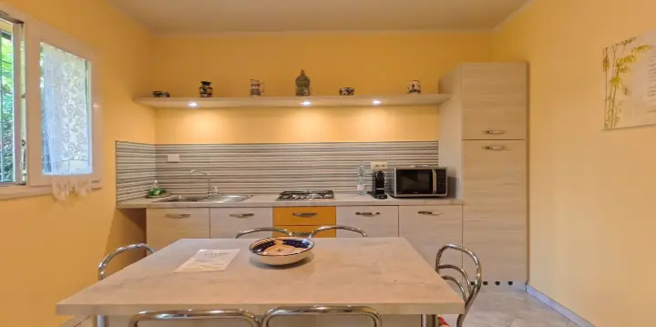 Kitchen and living room